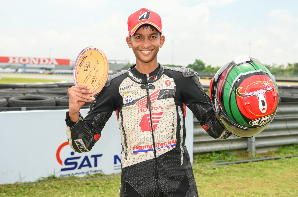 Sarthak Chavan at Round 2 of 2022 Thailand Talent Cup