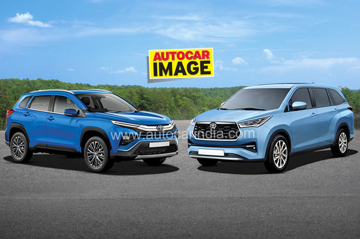 Toyota Hyryder and Innova Hycross rendering 