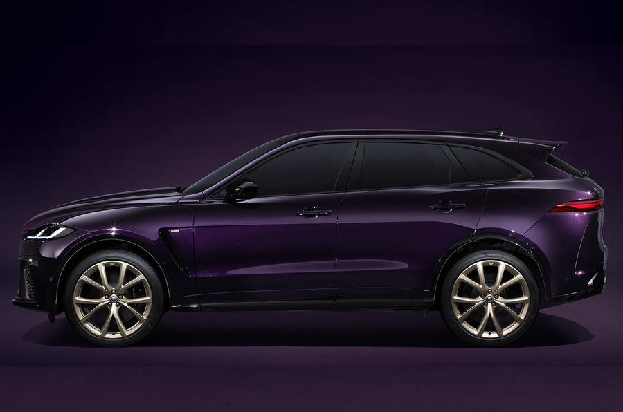 Jaguar F Pace SVR Edition 1988 side profile 