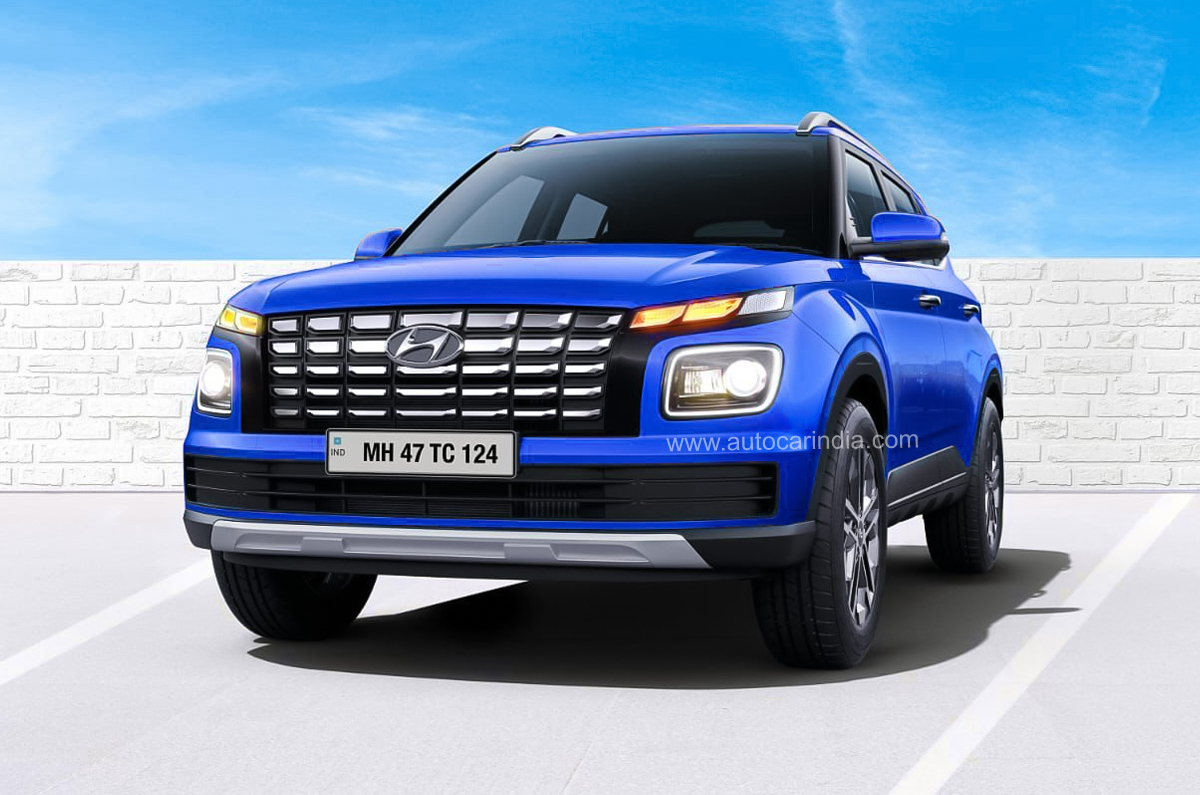 2022 Hyundai Venue facelift front quarter 