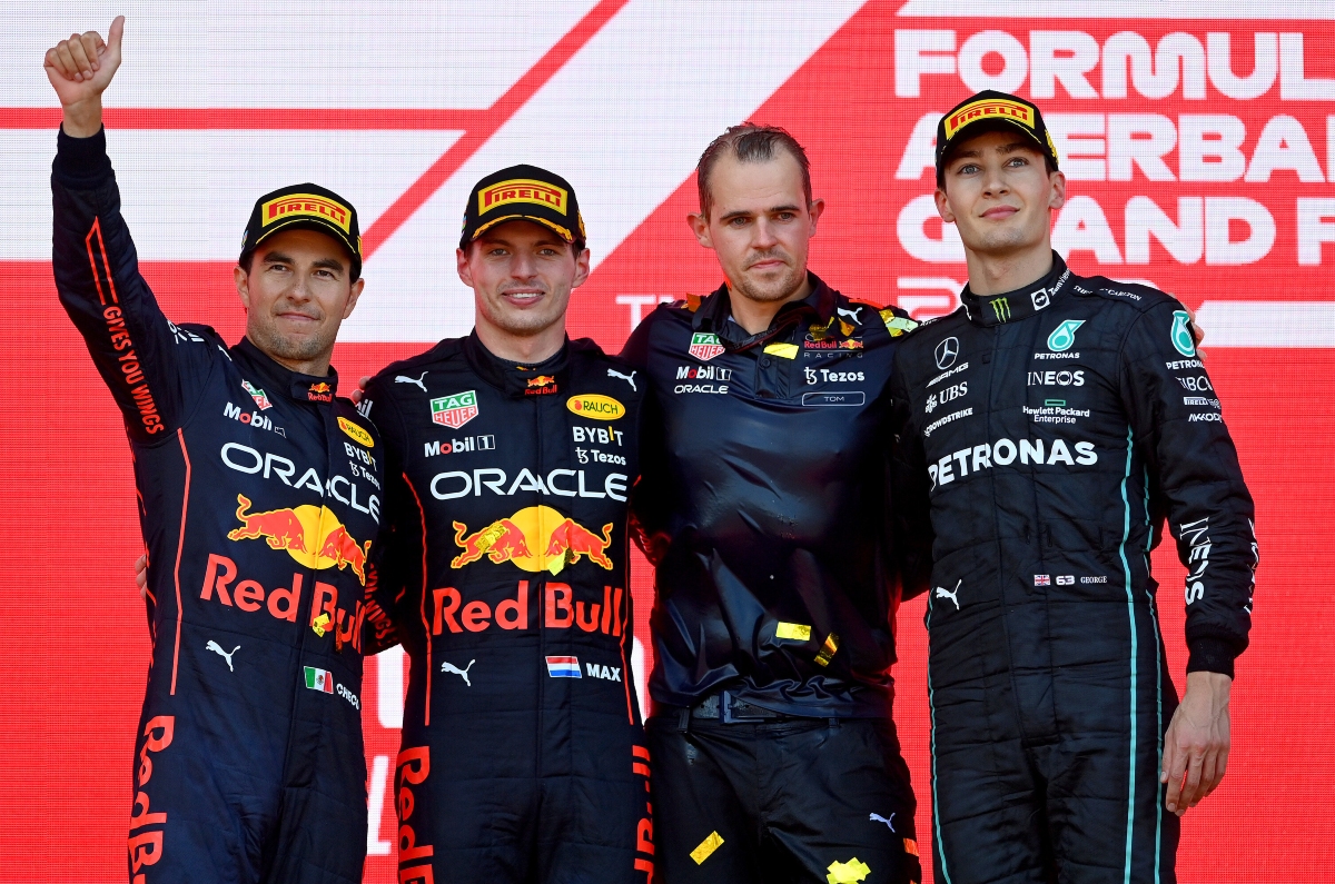 Azerbaijan GP podium