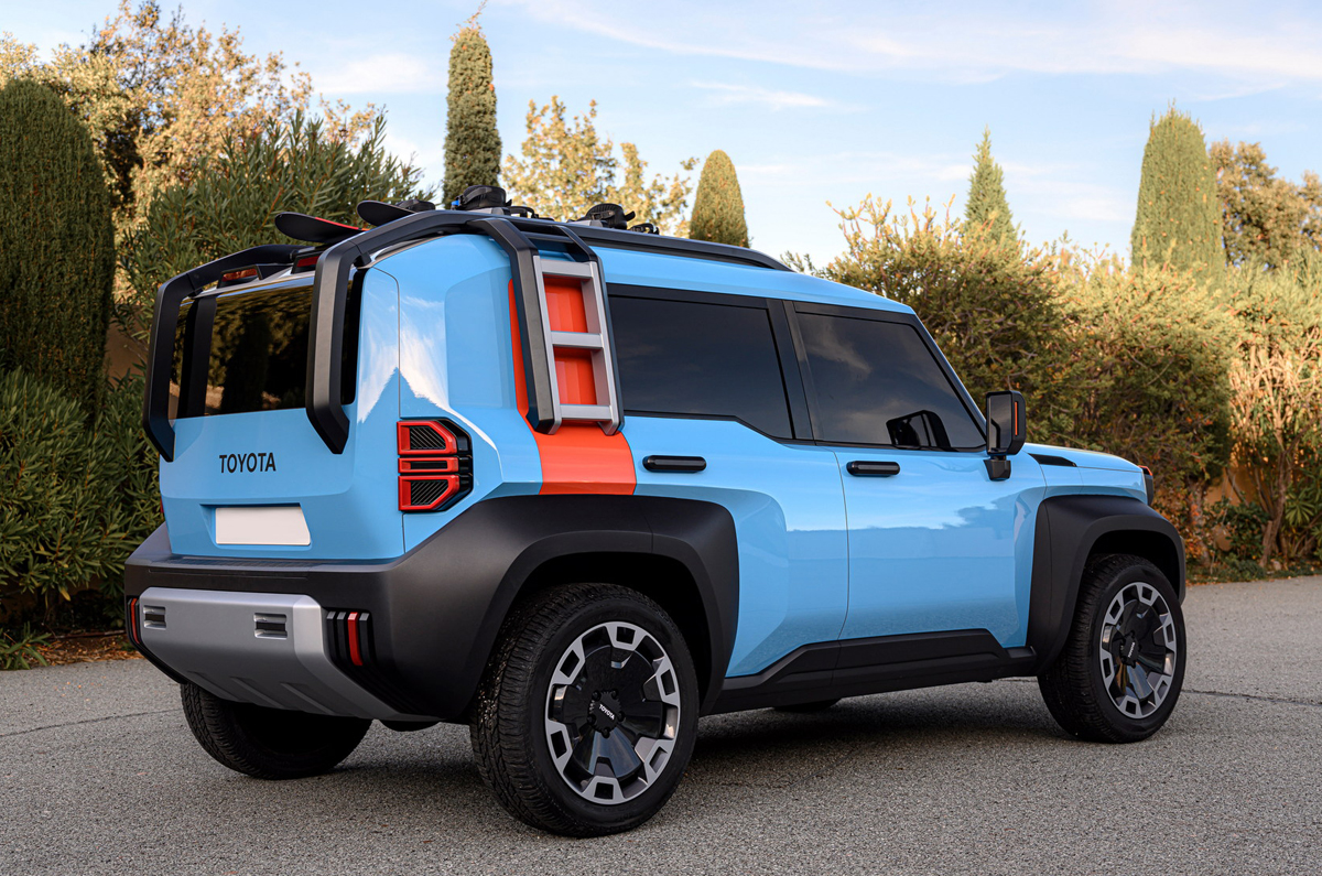 Toyota Compact Cruiser EV rear quarter 