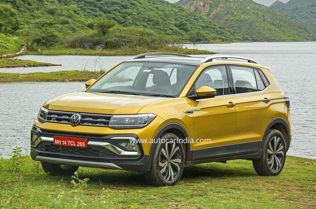 VW Taigun front quarter