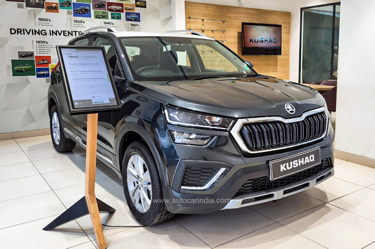 2022 Skoda Kushaq front quarter