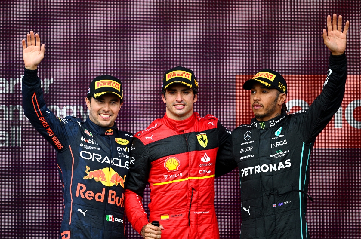 2022 F1 British GP podium

