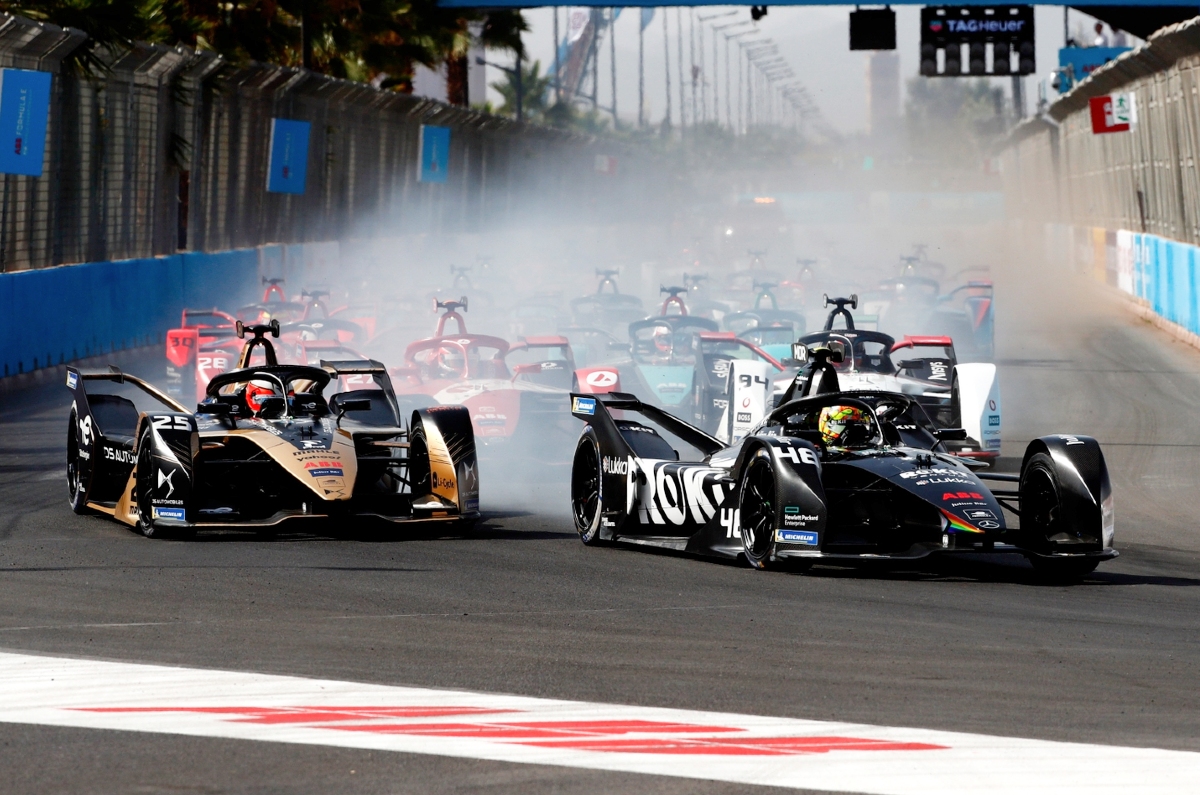 2022 Marrakesh E-Prix winner Edoardo Mortara.