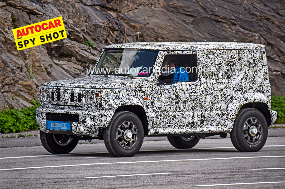 Maruti Suzuki Jimny 5-door spied front quarter