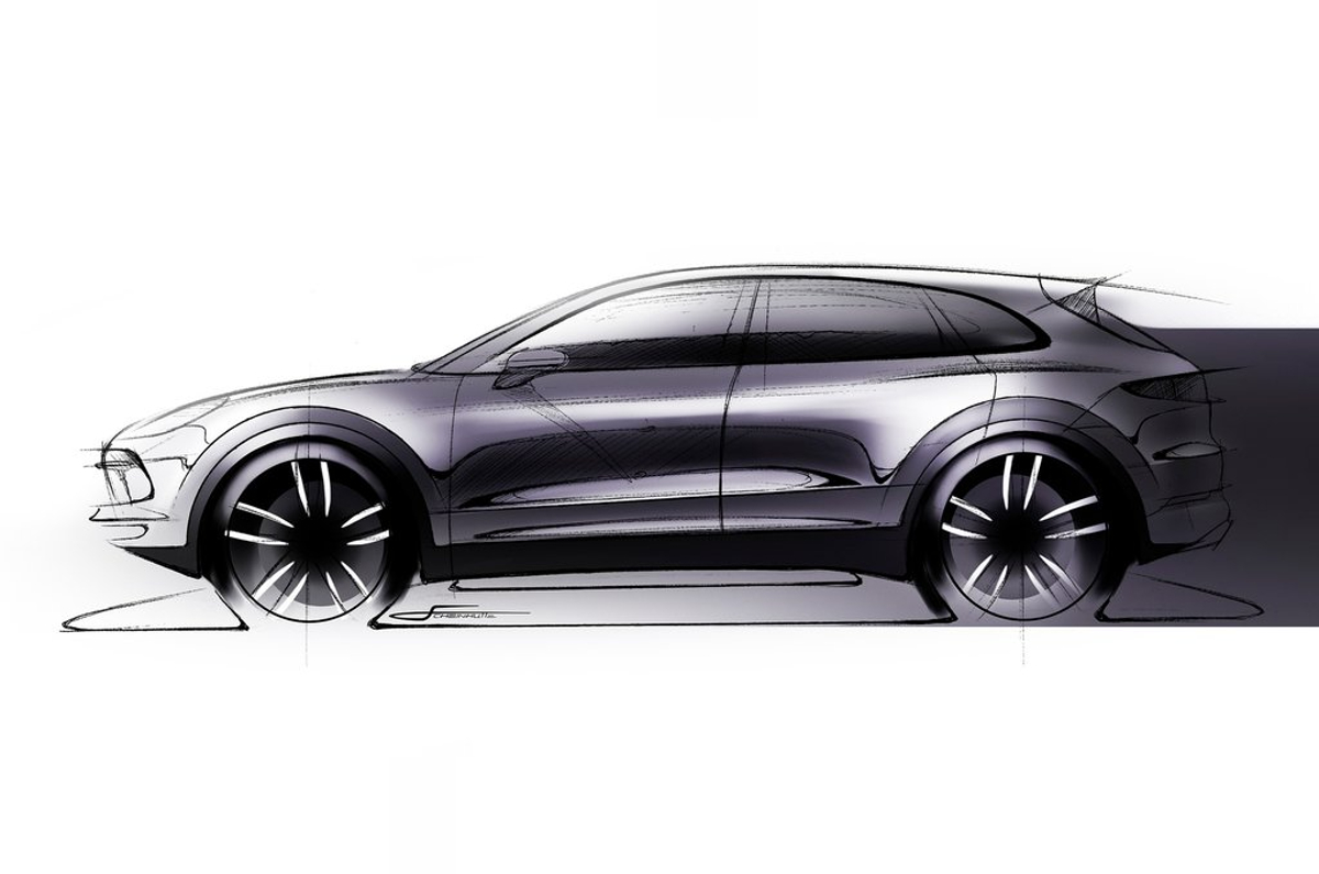 Porsche Cayenne design sketch
