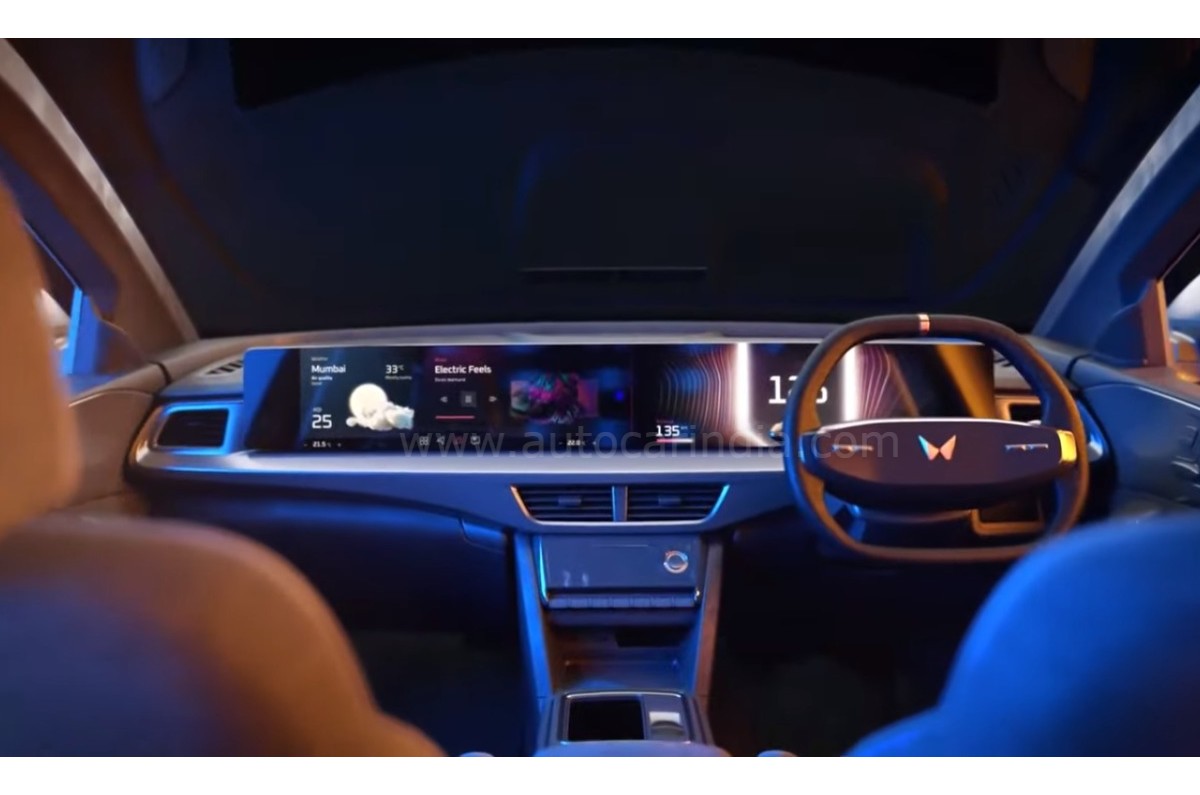 Mahindra electric XUV.e8 interior 