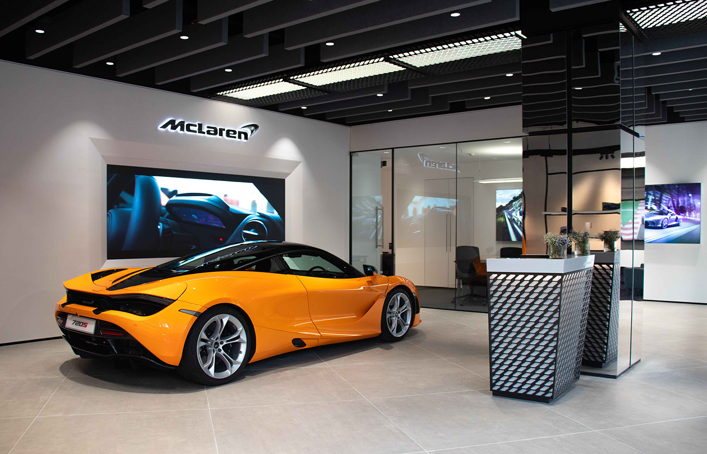 McLaren 720S rear quarter.