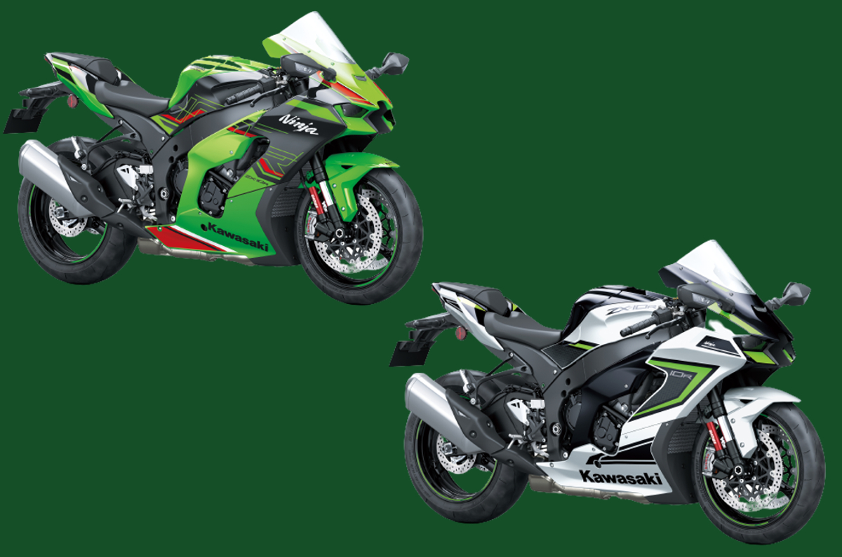 Kawasaki ZX-10R MY23 two colours.