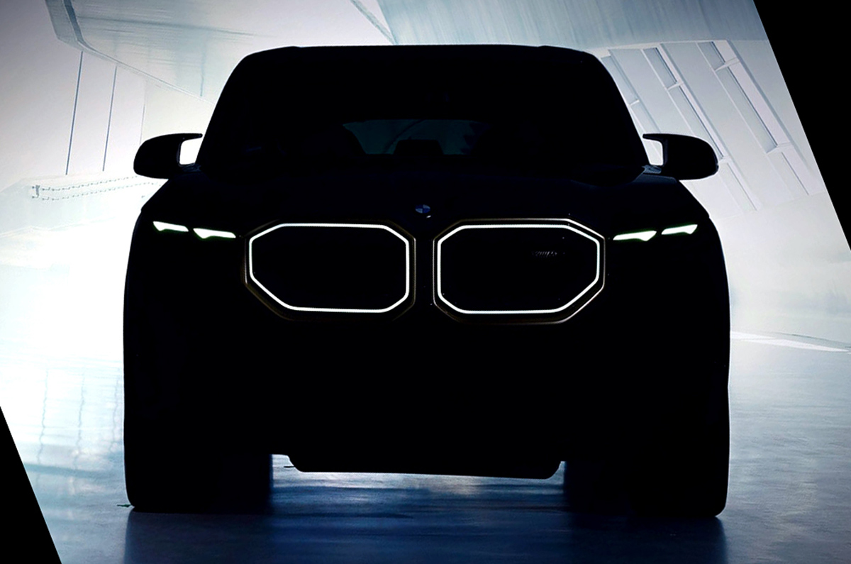 2023 BMW XM SUV teased unveil on September 27. Autocar India