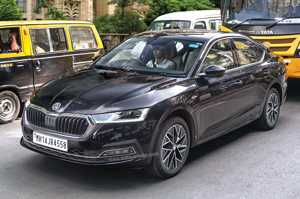 2022 Skoda Octavia front three quarter.