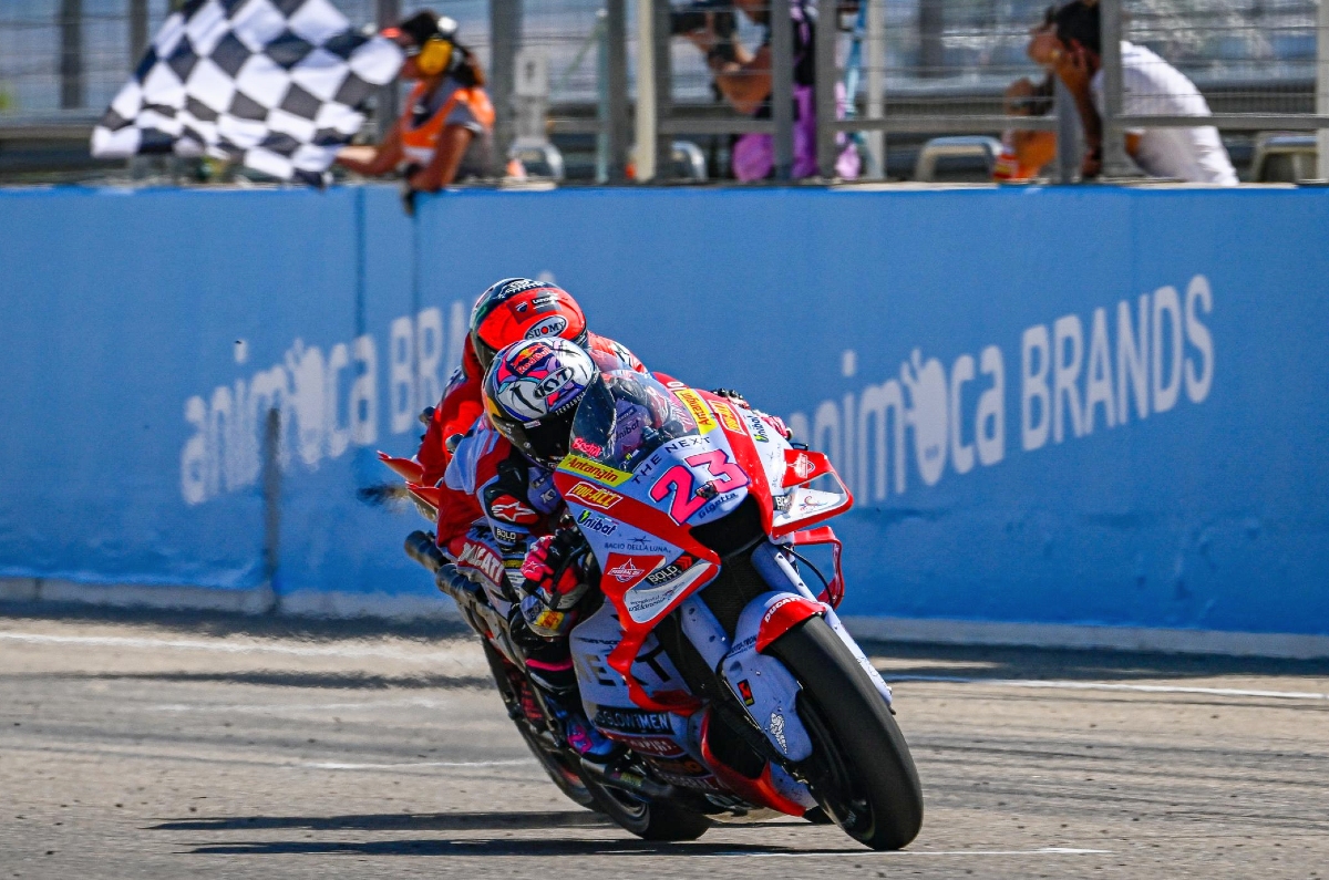 Bastianini and Bagnaia at the 2022 Aragon GP