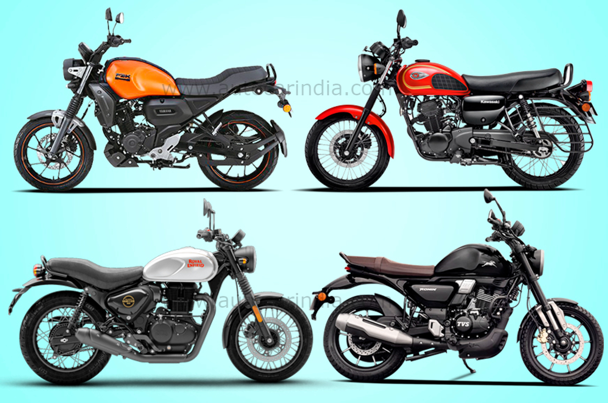 Kawasaki W175 vs rivals: specifications comparison