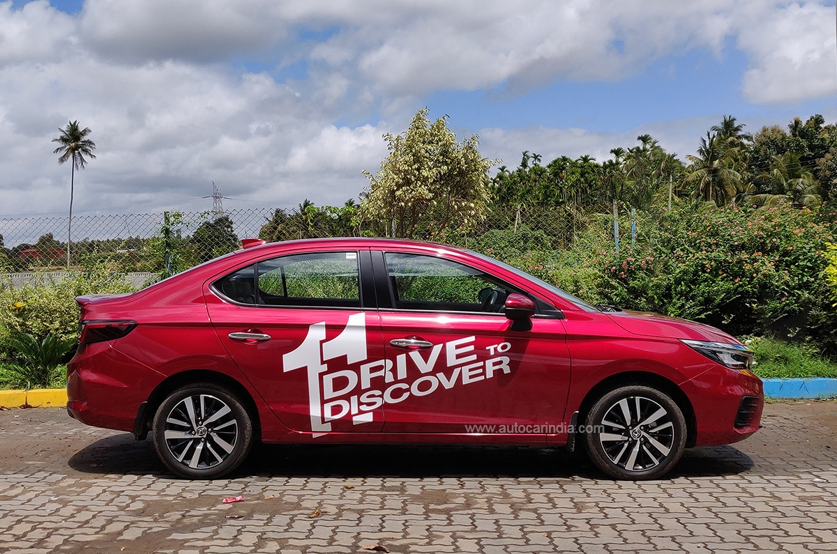 Honda City hybrid side.
