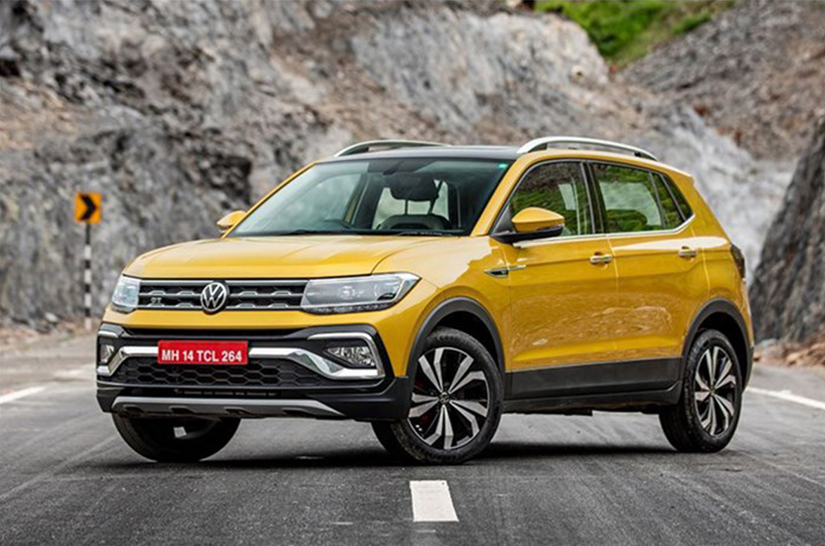 Volkswagen Taigun GT 1.5 TSI front quarter