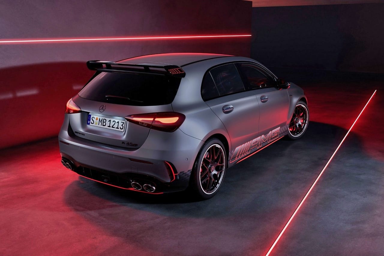 Mercedes-AMG A45 S facelift rear quarter 
