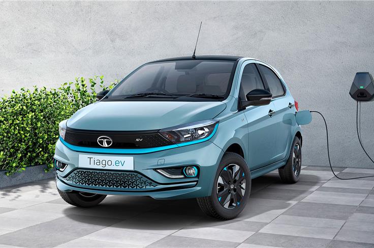 Tiago EV front quarter 