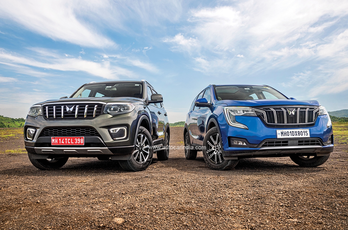 2022 Mahindra Scorpio N, XUV700 front quarter.