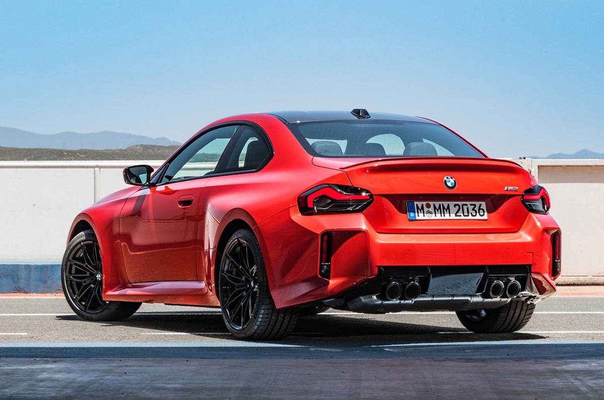 2023 BMW M2 rear quarter.