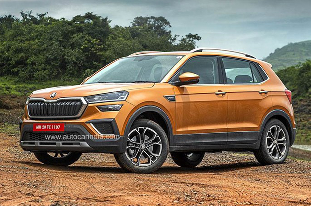 Skoda Kushaq front quarter