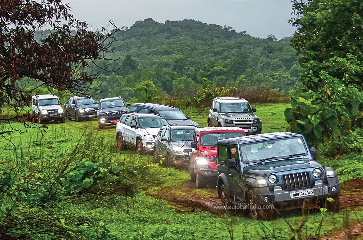 India's best 4x4s compared and tested on an off road course