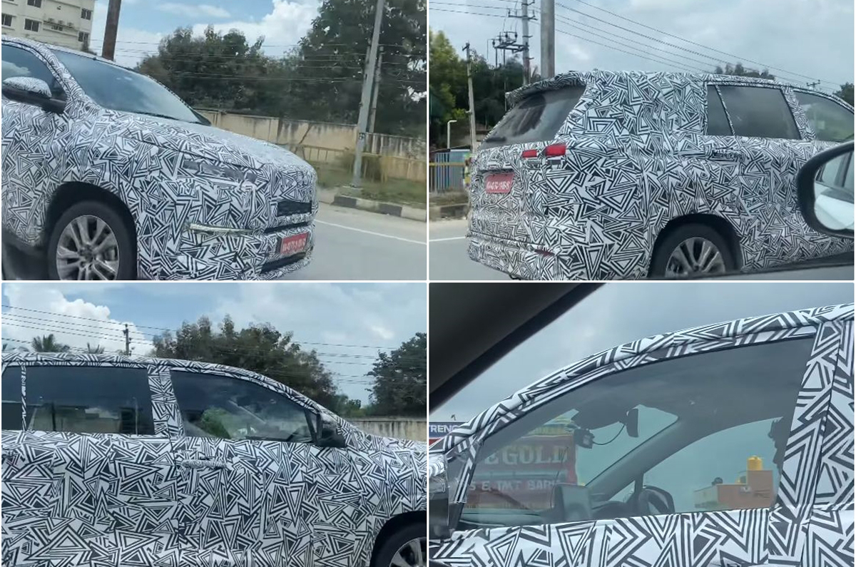 Toyota Innova Hycross spied