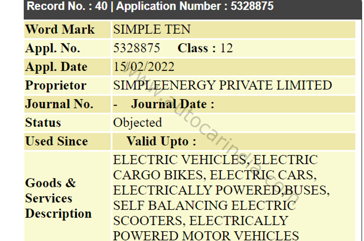 Simple Energy files 12 trademarks.