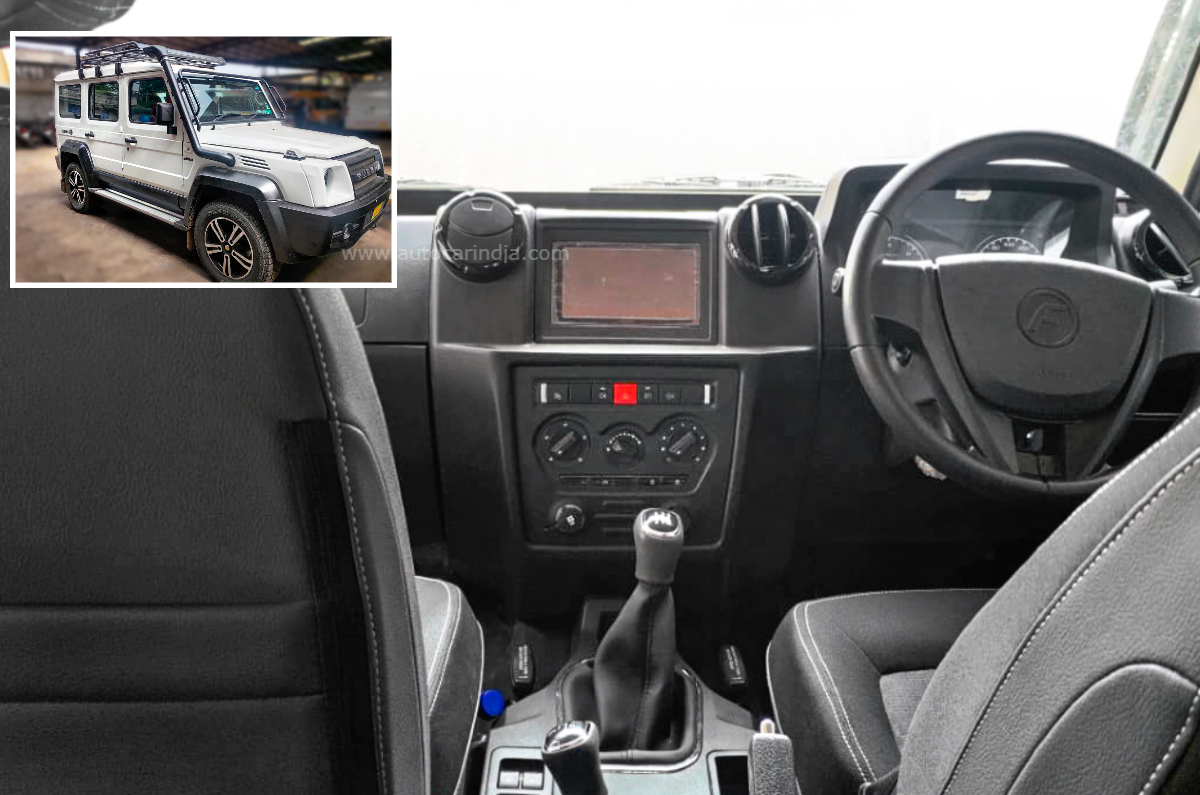 Force Gurkha five-door interior pictures 
