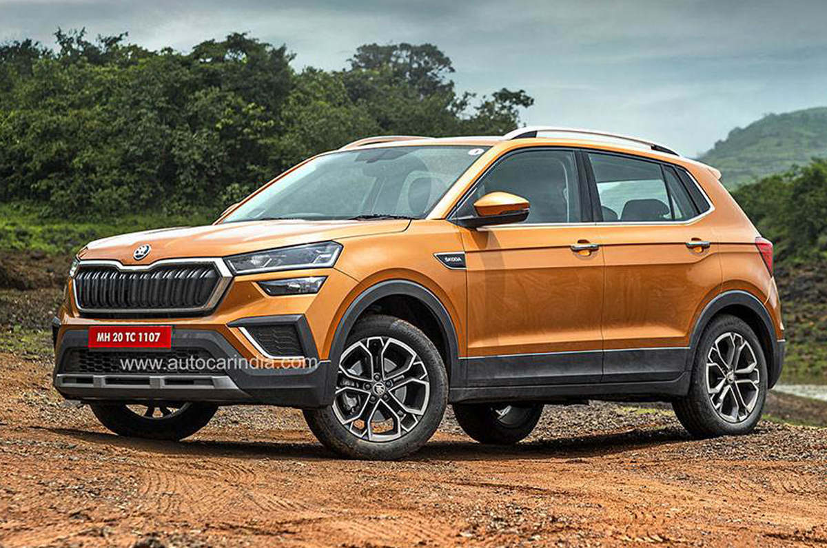 Skoda Kushaq front quarter 