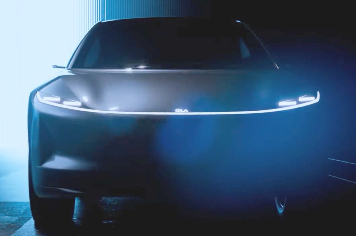 Ola EV SUV interior, touchscreen, dashboard revealed in new teaser