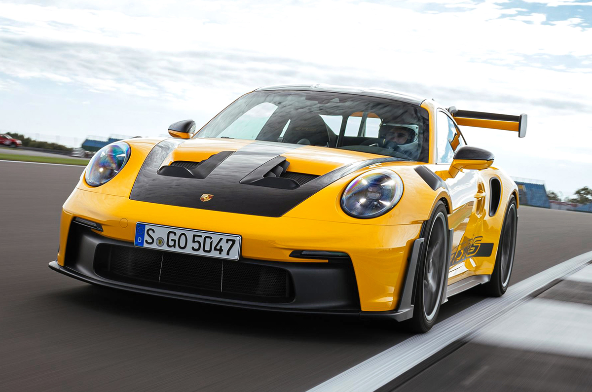 Porsche 911 GT3 RS Modellino Die-Cast Scala 1:36 Grigio - Toysmith, Auto Sportiva Con Apertura Porte E Motore Pull-Back