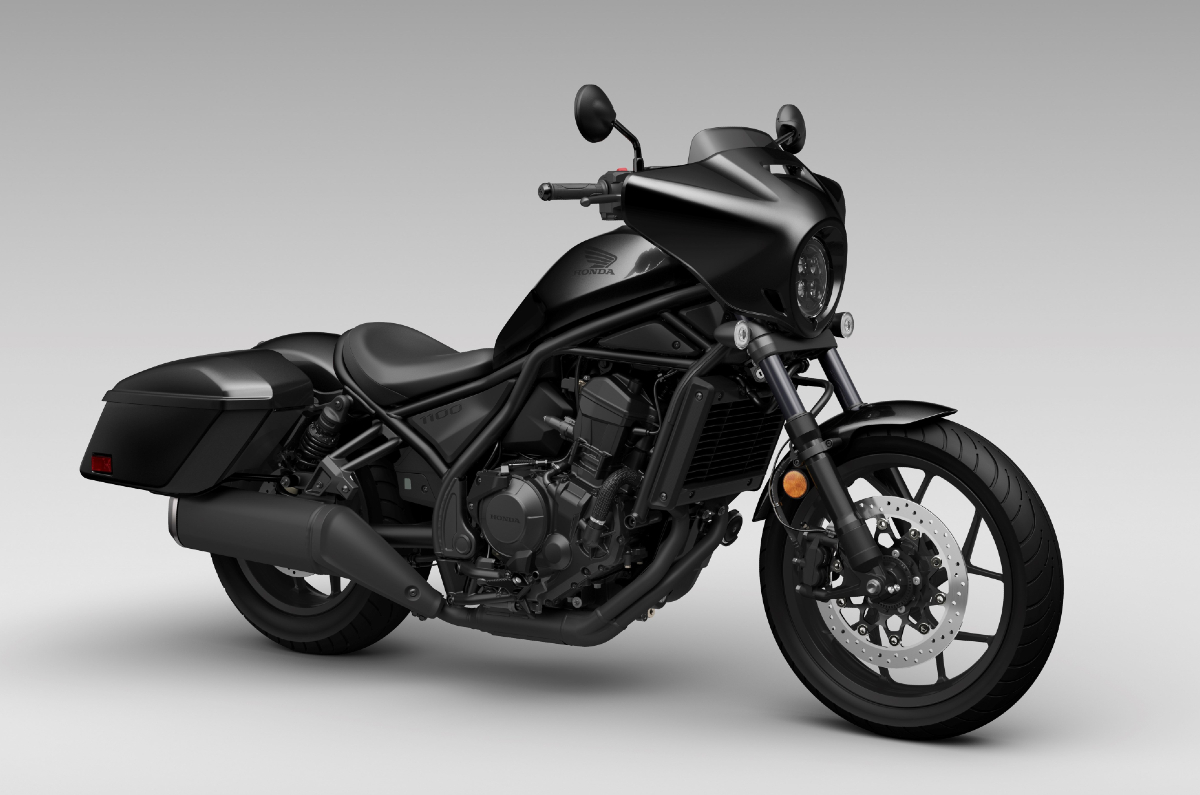 Honda CMX1100T Rebel with fairing and panniers