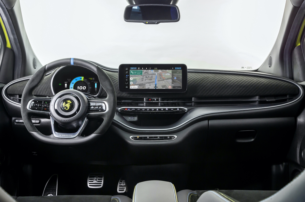 Abarth 500e dashboard