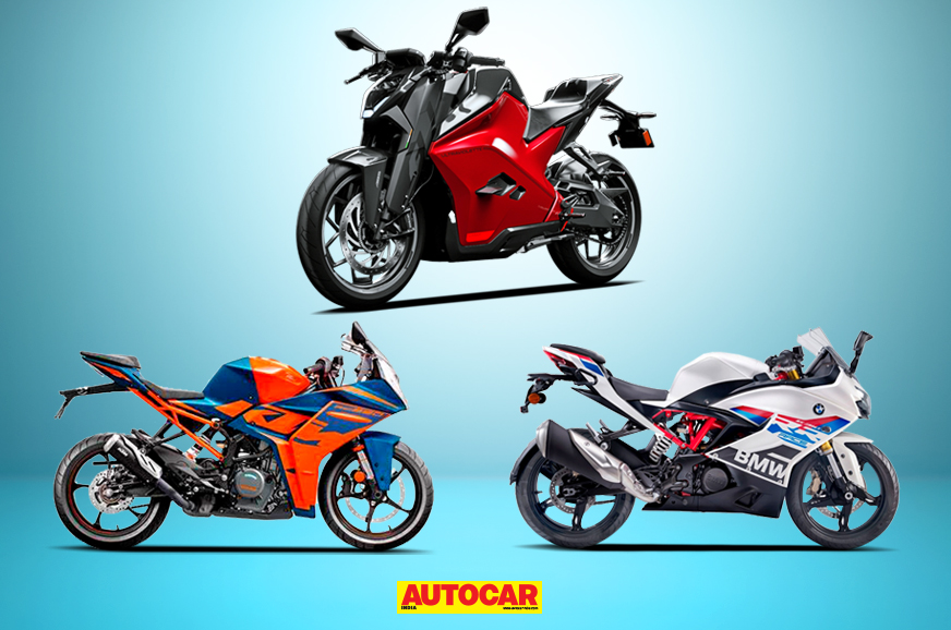 Ultraviolette F77 vs BMW G 310 RR vs KTM RC 390: specifications comparison.