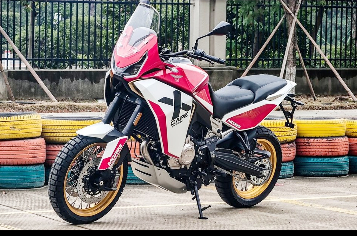 Moto Morini X-Cape 1200 adventure bike spotted.