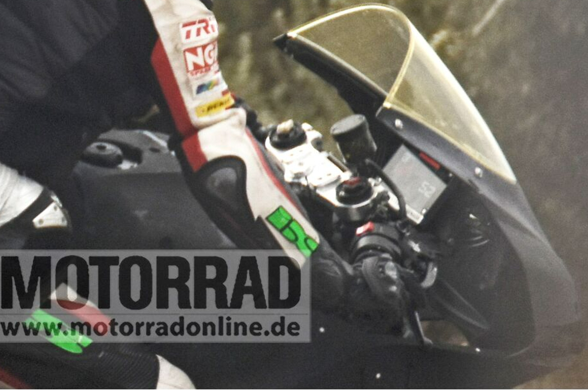 KTM RC with twin-cylinder engine spotted testing.