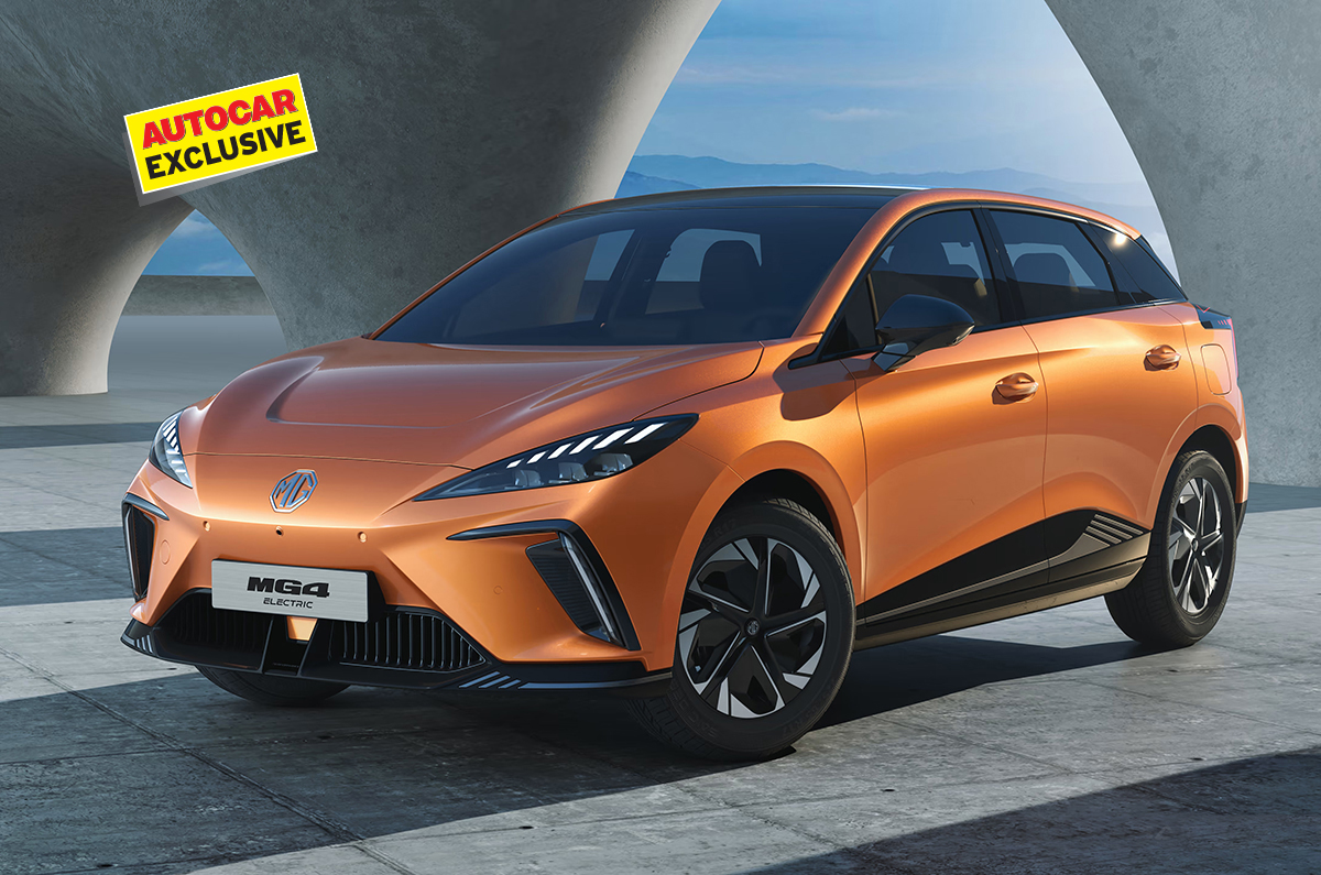 2022 MG4 electric crossover front three-quarter