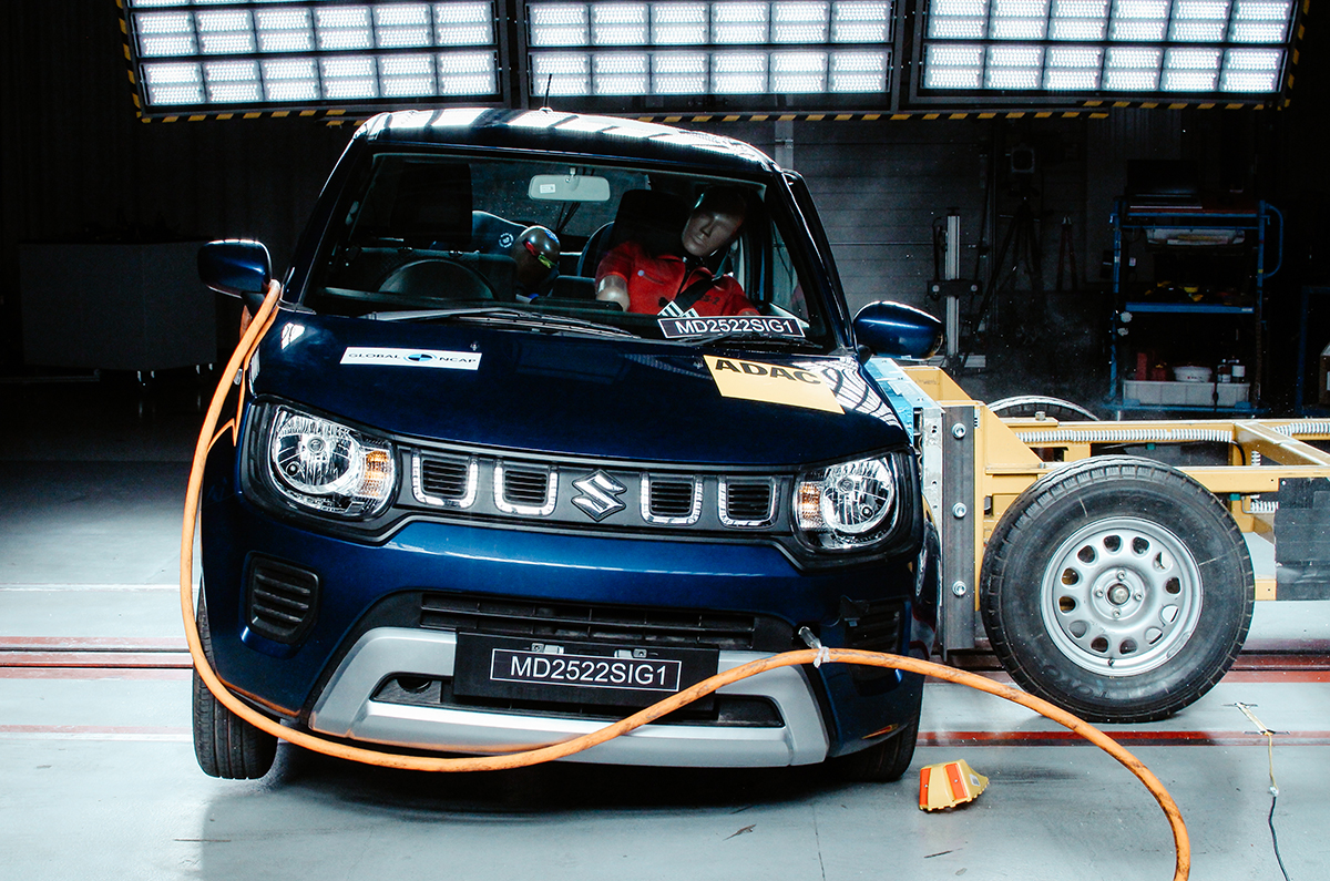 2022 Maruti Suzuki Ignis side crash test.