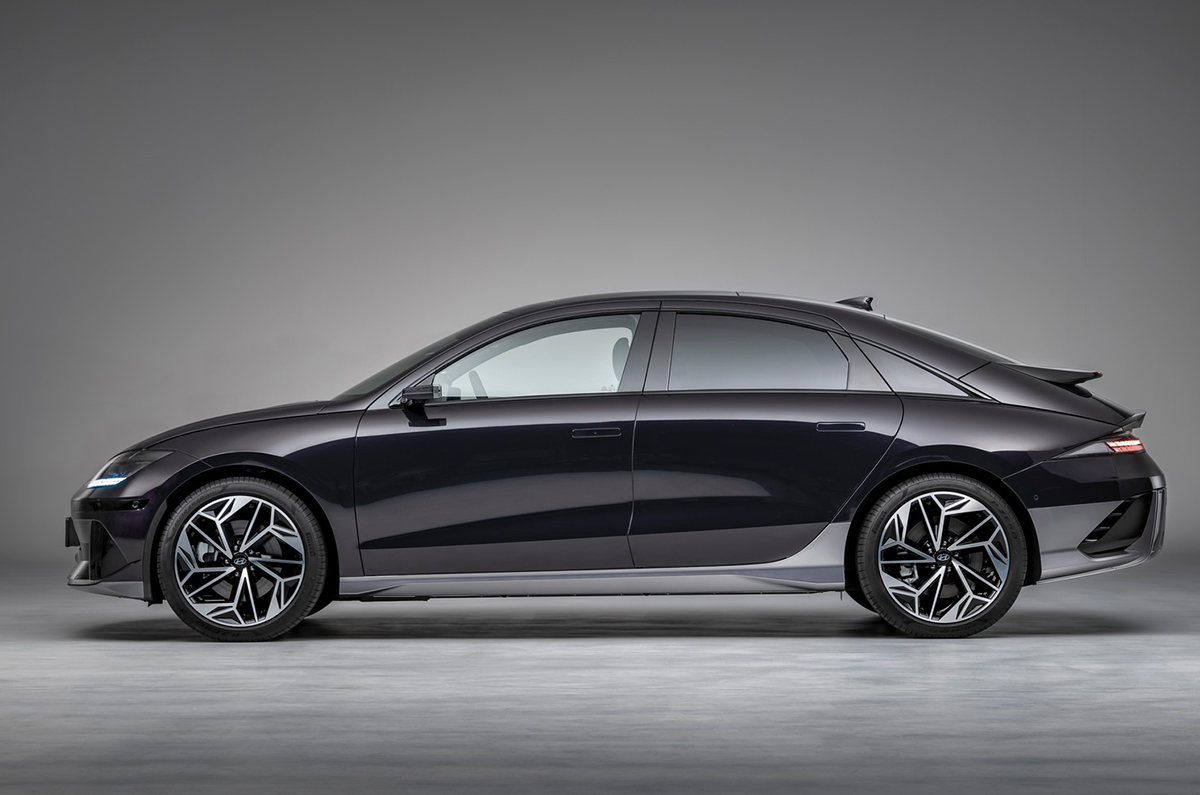 2022 Hyundai Ioniq 6 side.