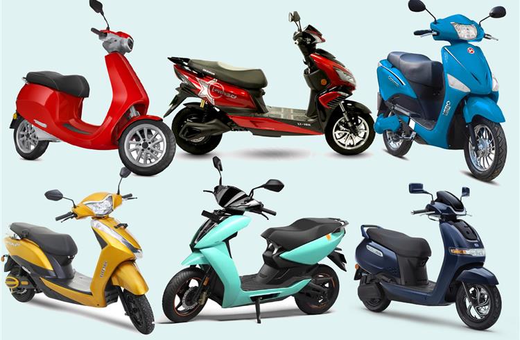 Battery scooty price second hand hot sale