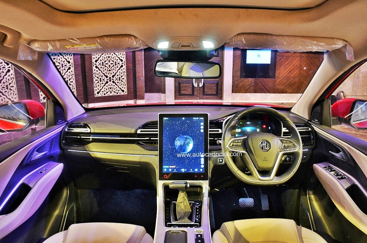 MG Hector facelift interior