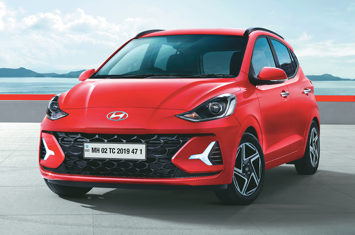 2023 Hyundai Grand i10 Nios facelift front quarter.