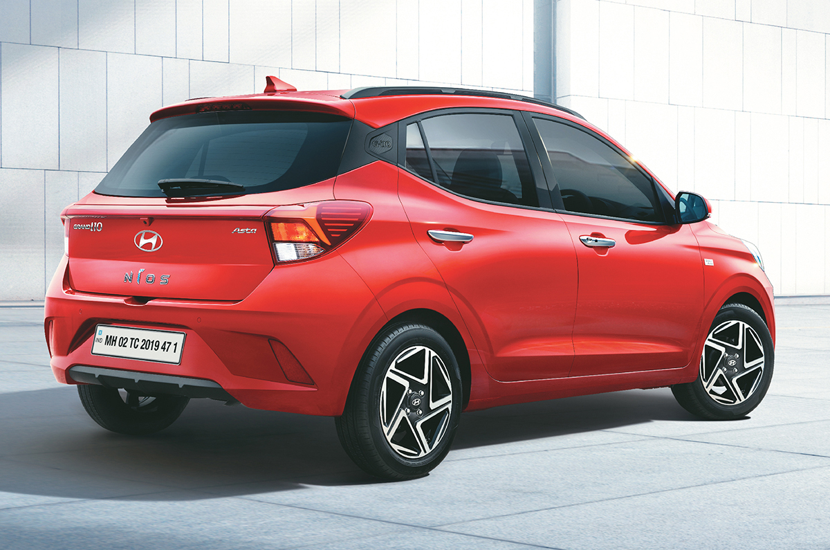 2023 Hyundai Grand i10 Nios facelift rear quarter.