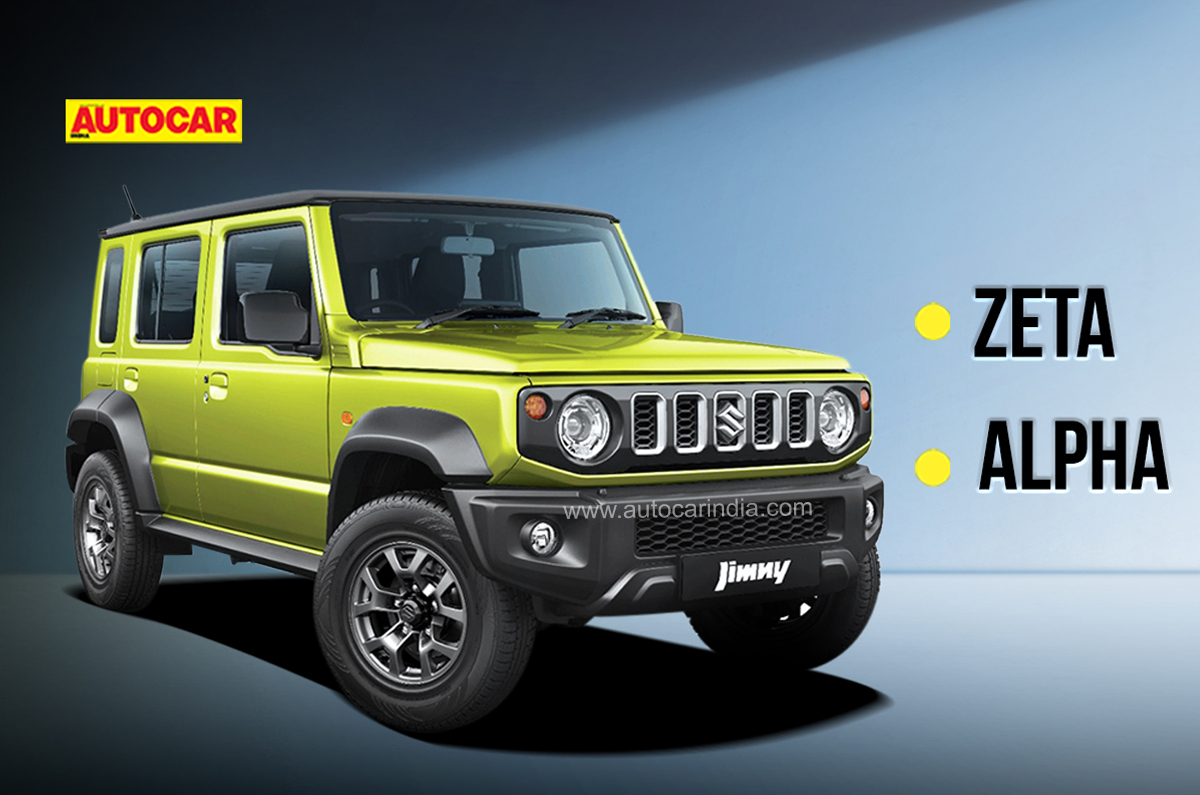 Maruti Suzuki Jimny variants, features