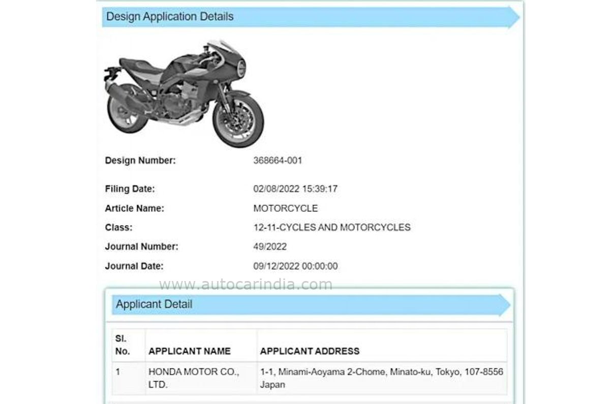 Honda Hawk 11 patented; India launch? 