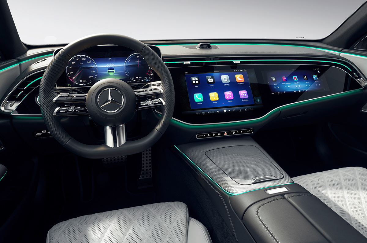 Mercedes E-class MBUX screen