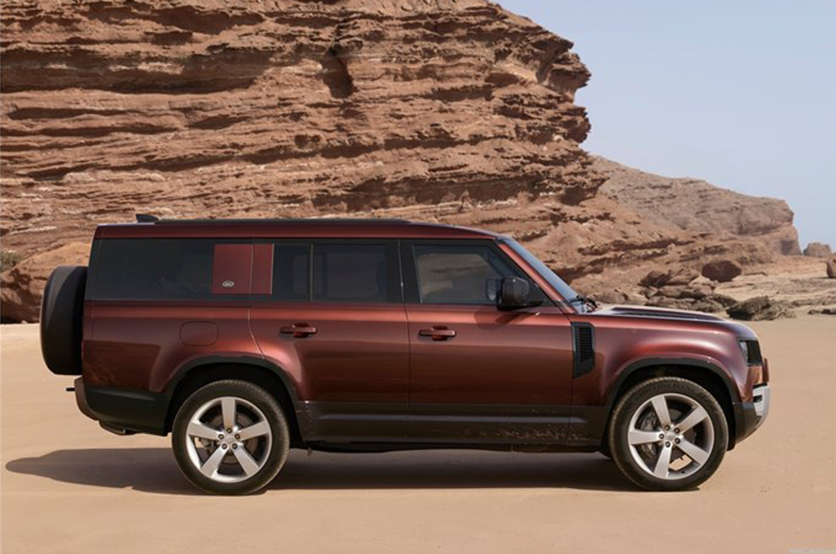 Land Rover Defender 130 side profile