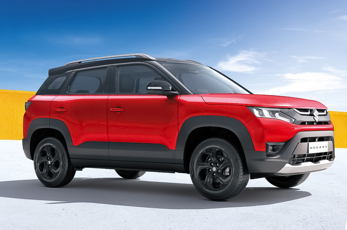 Maruti Suzuki Brezza CNG front quarter